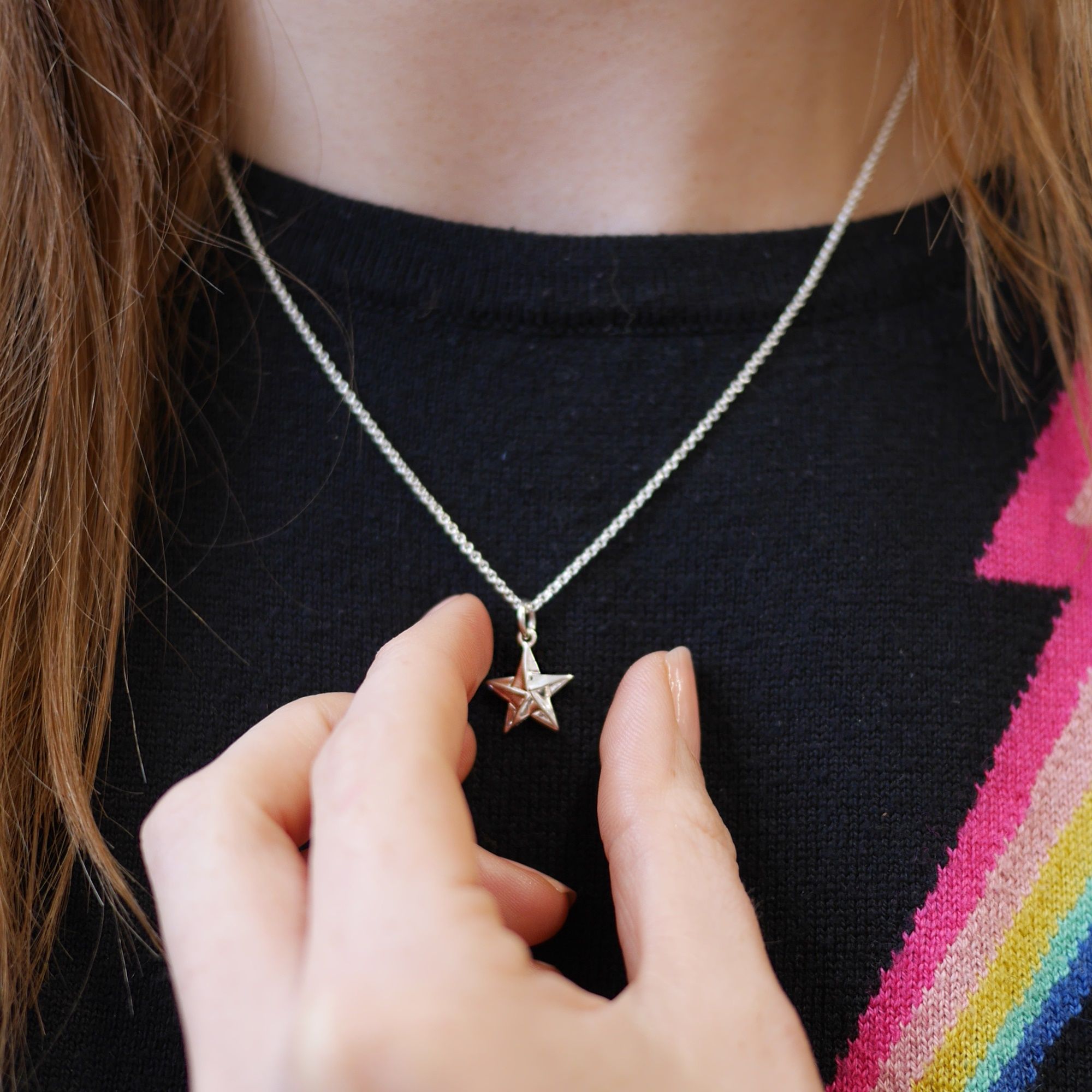 Origami Star Necklace